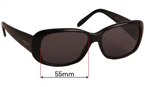 Sunglass Fix Replacement Lenses for Vogue VO2606-S - 55mm Wide Vogue VO2606-S Replacement Lenses 55mm wide