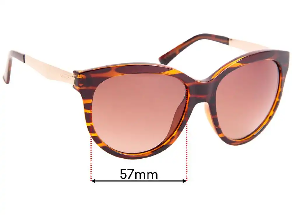 Sunglass Fix Replacement Lenses for Von Zipper Cheeks - 57mm Wide Sunglass Fix Replacement Lenses for Von Zipper Cheeks - 57mm Wide