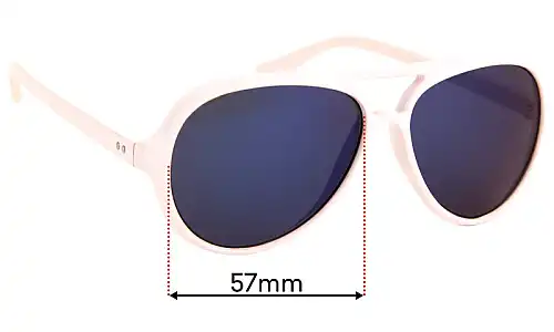 Sunglass Fix Replacement Lenses for Zoo York 20009 ZYS - 57mm Wide Sunglass Fix Replacement Lenses for Zoo York 20009 ZYS - 57mm Wide