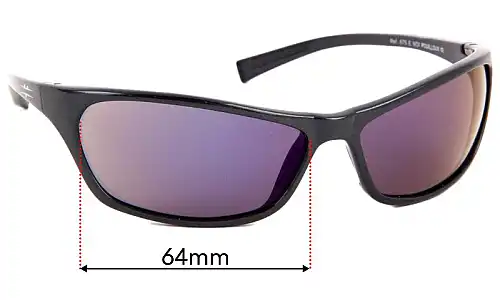 Sunglass Fix Replacement Lenses for Vuarnet Ref 675 - 64mm Wide Sunglass Fix Replacement Lenses for Vuarnet Ref 675 - 64mm Wide