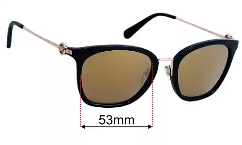 Sunglass Fix Replacement Lenses for Michael Kors MK2064 Lugano - 53mm Wide Michael Kors MK2064 Lugano Replacement Lenses 53mm wide