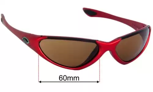 Sunglass Fix Replacement Lenses for Smith Voodoo - 60mm Wide Smith Voodoo Replacement Lenses 60mm wide