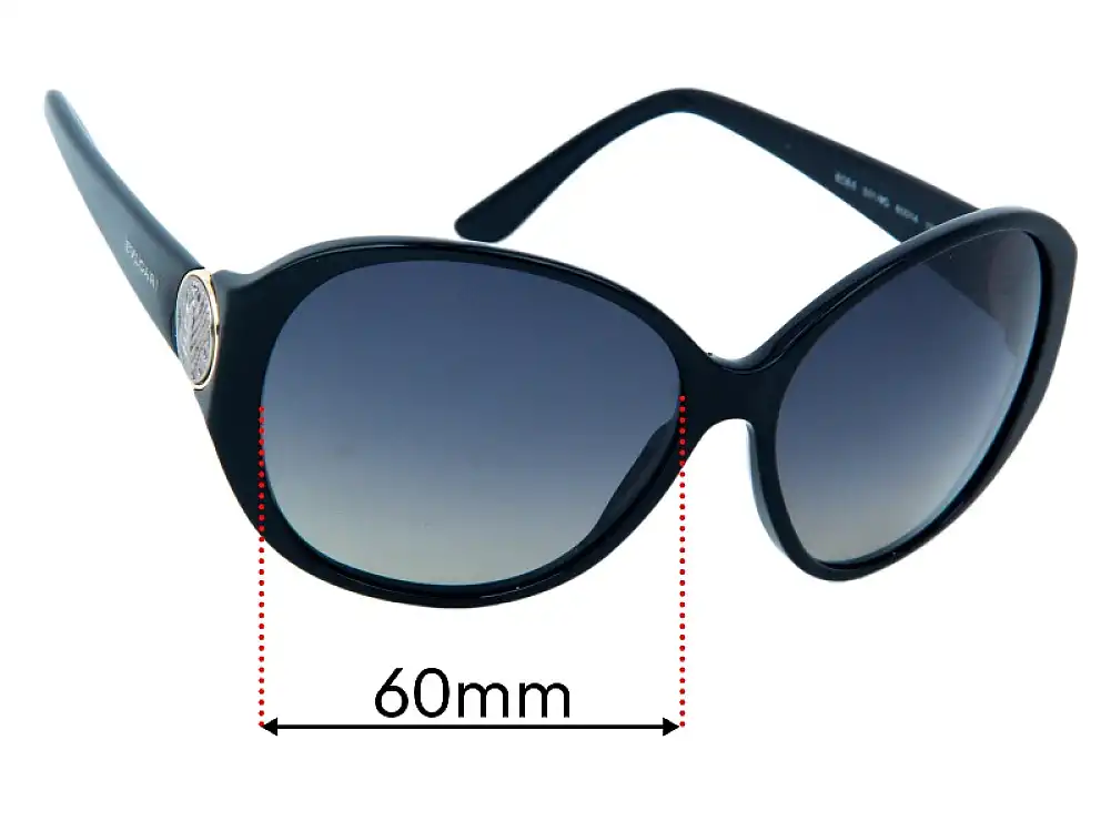 Sunglass Fix Replacement Lenses for Bvlgari 8084 - 60mm Wide Sunglass Fix Replacement Lenses for Bvlgari 8084 - 60mm Wide