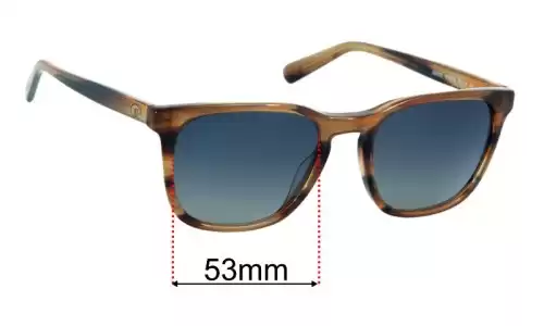 Sunglass Fix Replacement Lenses for Costa Del Mar Sullivan - 53mm Wide Costa Del Mar Sullivan Replacement Lenses 53mm wide