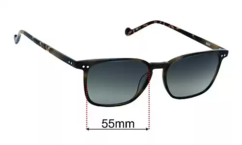 Sunglass Fix Replacement Lenses for Mini 743007 - 55mm Wide Mini 743007 Replacement Lenses 55mm wide