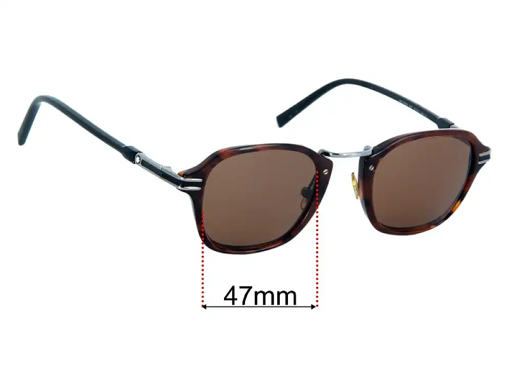 Replacement Lenses for Montblanc MB 659S 47mm Replacement Lenses for Montblanc MB 659S 47mm
