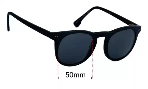 Sunglass Fix Replacement Lenses for Quiksilver QS Sun Rx 110 50mm Quiksilver QS Sun Rx 110 Replacement Lenses 50mm wide