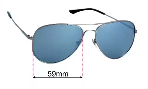 Sunglass Fix Replacement Lenses for Sunglass Hut HU 1001 - 59mm Wide Sunglass Hut HU 1001 Replacement Lenses 59mm wide