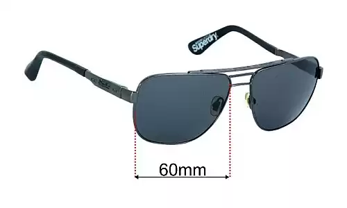Replacement Lenses for Superdry Ultragrade 60mm Replacement Sunglasses Lenses for Superdry Ultragrade 60mm Wide