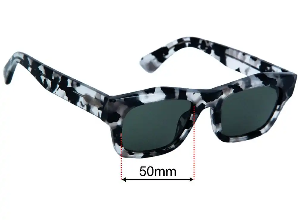Sunglass Fix Replacement Lenses for Childe Folsom - 50mm Wide Sunglass Fix Replacement Lenses for Childe Folsom - 50mm Wide
