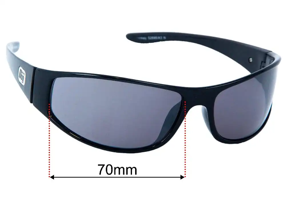 Sunglass Fix Replacement Lenses for Dirty Dog Monkey - 70mm Wide Sunglass Fix Replacement Lenses for Dirty Dog Monkey - 70mm Wide