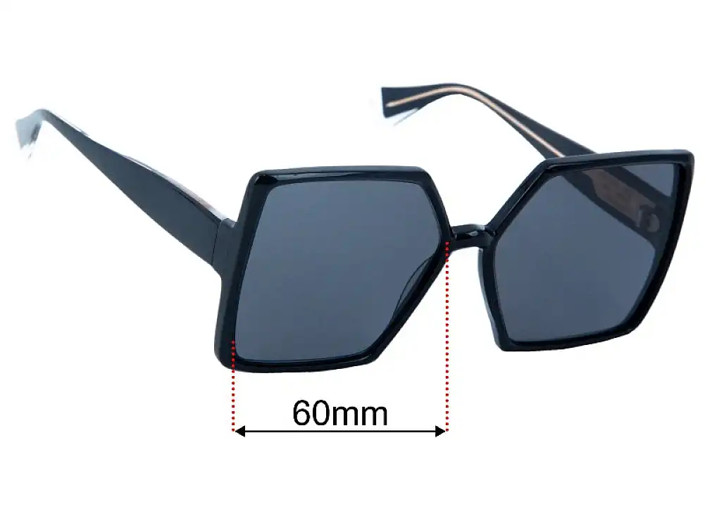 Sunglass Fix Replacement Lenses for Gigi Studios Ava - 60mm Wide Sunglass Fix Replacement Lenses for Gigi Studios Ava - 60mm Wide