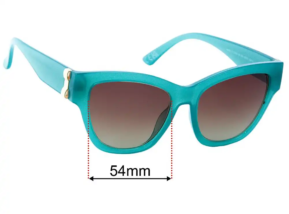 Sunglass Fix Replacement Lenses for New Look Bow Trim - 54mm Wide Sunglass Fix Replacement Lenses for New Look Bow Trim - 54mm Wide