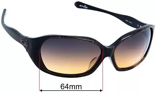 Sunglass Fix Replacement Lenses for Oakley Betray - 64mm Wide Oakley Betray Replacement Lenses 64mm wide