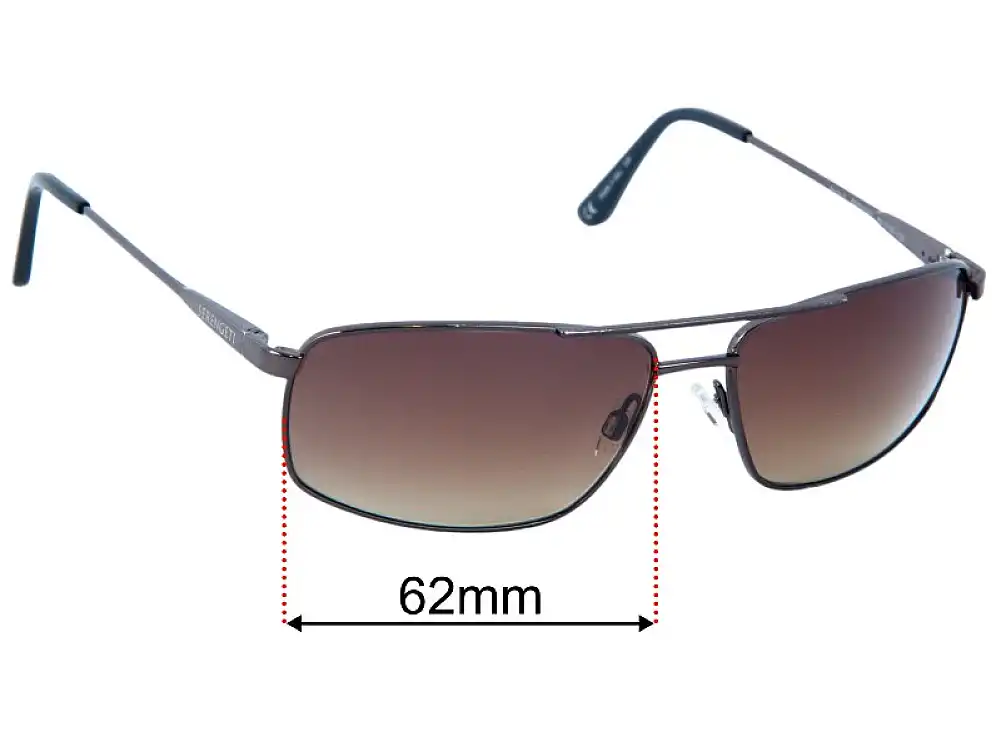 Sunglass Fix Replacement Lenses for Serengeti Anzio II - 62mm Wide Sunglass Fix Replacement Lenses for Serengeti Anzio II - 62mm Wide