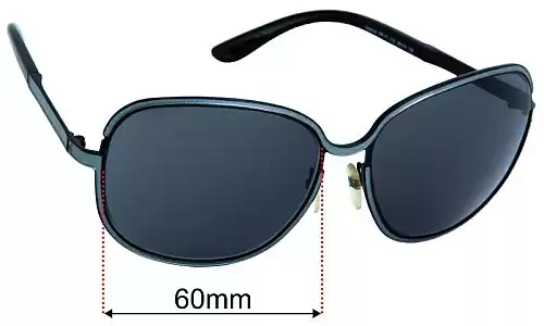 Sunglass Fix Replacement Lenses for Tom Ford Delphine TF117 - 60mm Wide Tom Ford Delphine TF117 Replacement Lenses 60mm wide