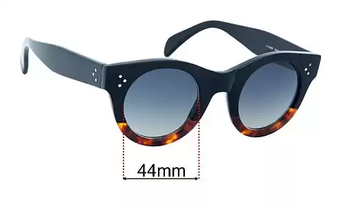 Sunglass Fix Replacement Lenses for Celine CL 41425/S - 44mm Wide Celine CL 41425/S Replacement Lenses 44mm wide