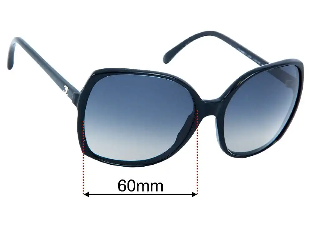 Sunglass Fix Replacement Lenses for Chanel 5204 - 60mm Wide Sunglass Fix Replacement Lenses for Chanel 5204 - 60mm Wide