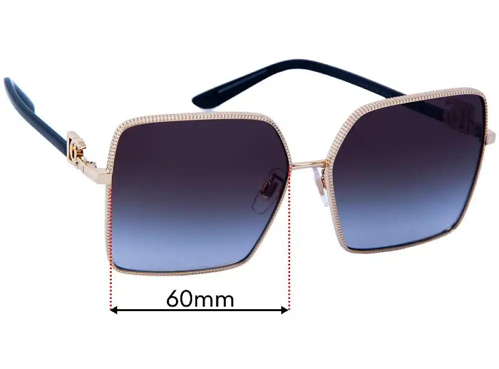 Sunglass Fix Replacement Lenses for Dolce & Gabbana DG2279 - 60mm Wide Sunglass Fix Replacement Lenses for Dolce & Gabbana DG2279 - 60mm Wide