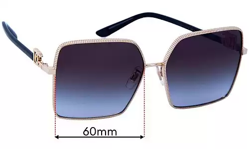 Sunglass Fix Replacement Lenses for Dolce & Gabbana DG2279 - 60mm Wide Sunglass Fix Replacement Lenses Dolce & Gabbana DG2279 - 60mm Wide