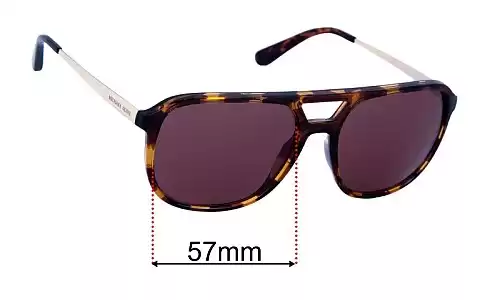 Sunglass Fix Replacement Lenses for Michael Kors MK2191 Perry Street - 57mm Wide Michael Kors MK2191 Perry Street Replacement Lenses 57mm wide