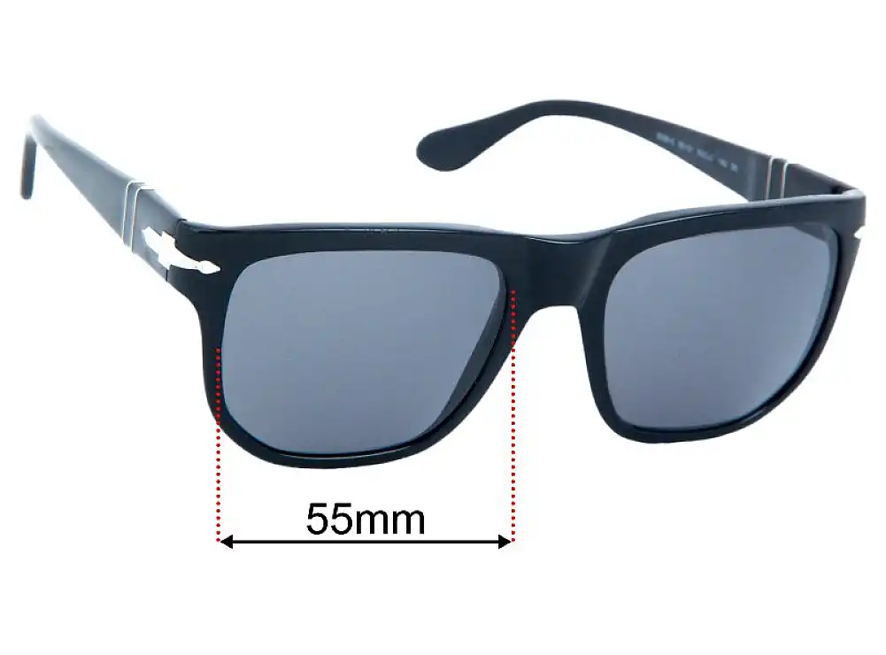 Sunglass Fix Replacement Lenses for Persol 3306-S - 55mm Wide Sunglass Fix Replacement Lenses for Persol 3306-S - 55mm Wide