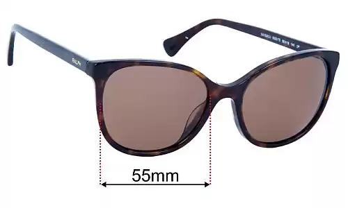 Sunglass Fix Replacement Lenses for Ralph Lauren RA 5282U - 55mm Wide Ralph Lauren RA 5282U Replacement Lenses 55mm wide
