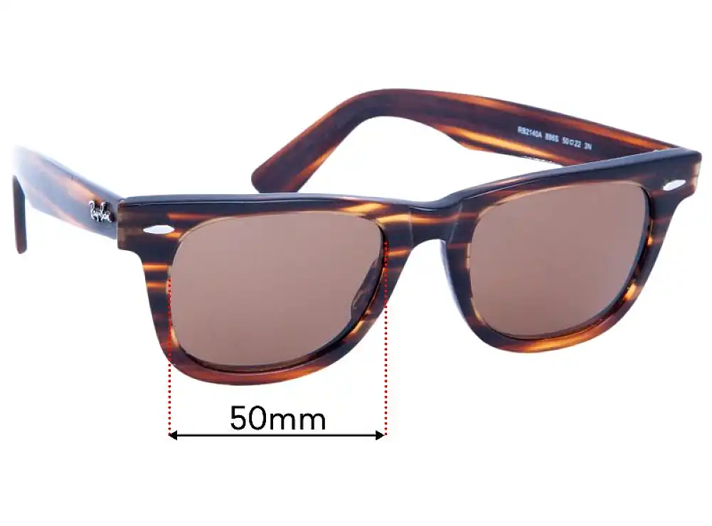 Sunglass Fix Replacement Lenses for Ray-Ban RB2140-A Wayfarer - 50mm Wide Sunglass Fix Replacement Lenses for Ray-Ban RB2140-A Wayfarer - 50mm Wide