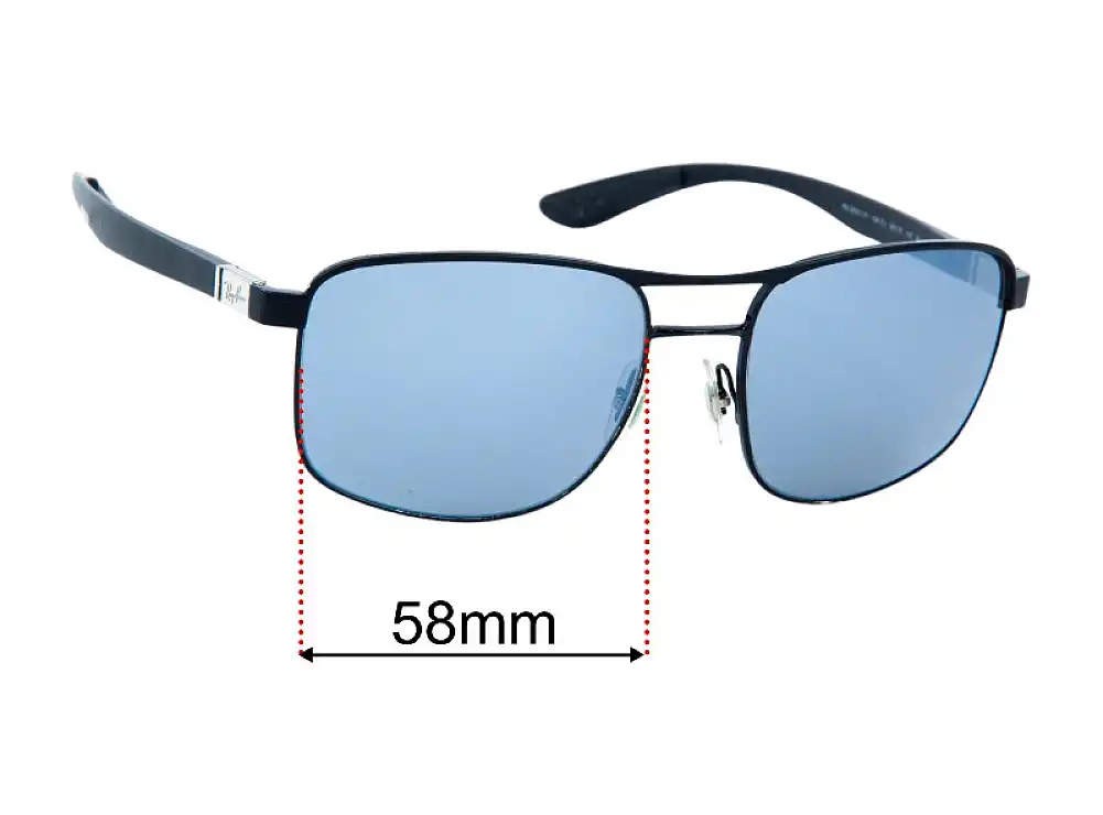 Sunglass Fix Replacement Lenses for Ray-Ban RB3660CH Chromance - 58mm Wide Sunglass Fix Replacement Lenses for Ray-Ban RB3660CH Chromance - 58mm Wide