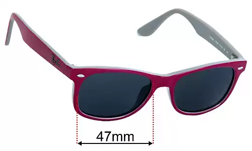 Sunglass Fix Replacement Lenses for Ray-Ban RJ9052-S - 47mm Wide Ray-Ban RJ9052-S Replacement Lenses 47mm wide
