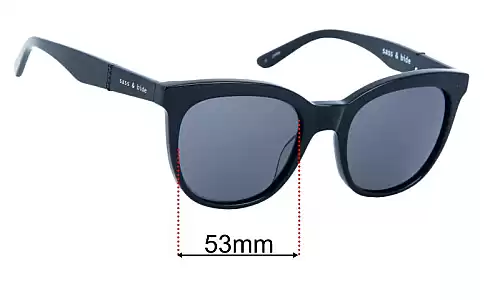 Sunglass Fix Replacement Lenses for Sass & Bide Atlantis 53mm Sass & Bide Atlantis Replacement Lenses 53mm wide
