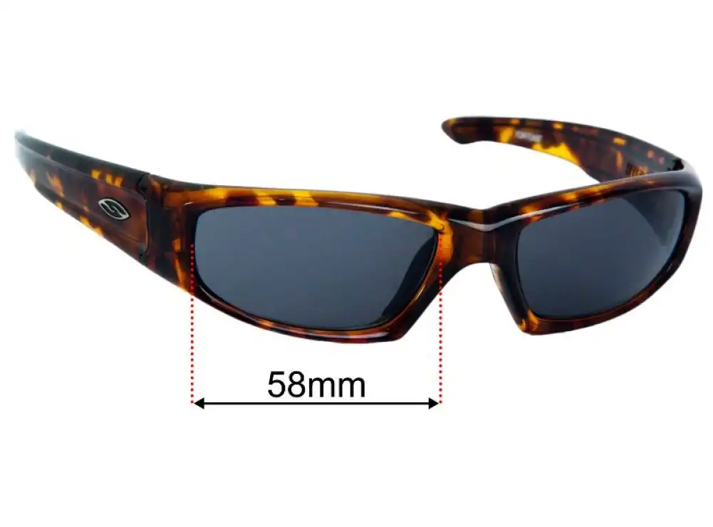 Sunglass Fix Replacement Lenses for Smith Hudson - 58mm Wide Sunglass Fix Replacement Lenses for Smith Hudson - 58mm Wide