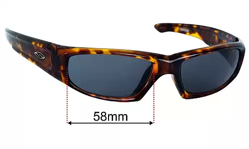 Sunglass Fix Replacement Lenses for Smith Hudson - 58mm Wide Smith Hudson Replacement Lenses 58mm wide