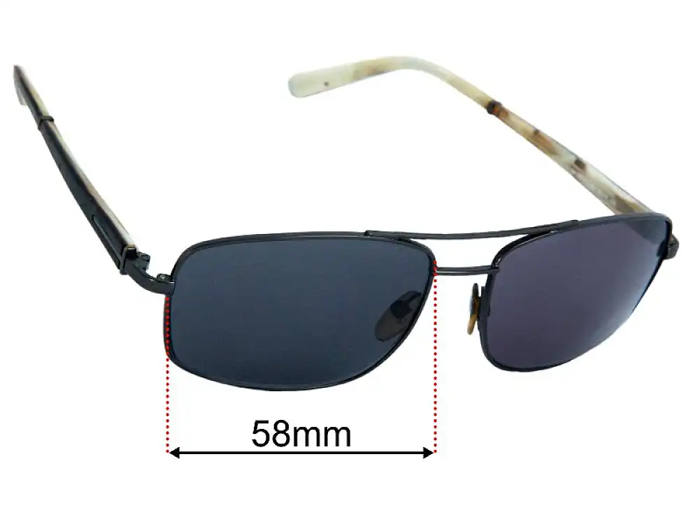 Sunglass Fix Replacement Lenses for Tom Ford Daniel TF114 - 58mm Wide Sunglass Fix Replacement Lenses for Tom Ford Daniel TF114 - 58mm Wide