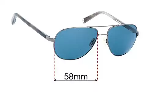 Sunglass Fix Replacement Lenses for Warby Parker Exley - 58mm Wide Warby Parker Exley Replacement Lenses 58mm wide