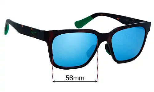 Sunglass Fix Replacement Lenses for Maui Jim MJ631 Punikai - 56mm Wide Maui Jim MJ631 Punikai Replacement Lenses 56mm wide
