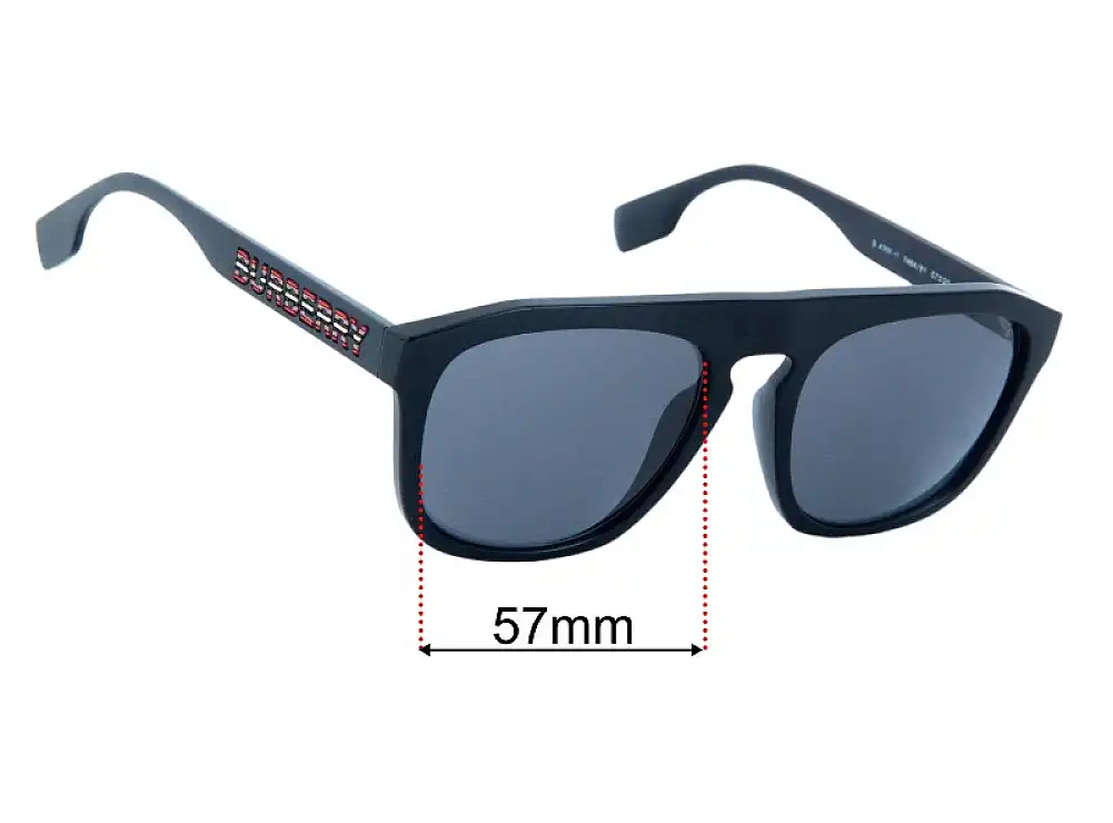 Sunglass Fix Replacement Lenses for Burberry B 4396-U - 57mm Wide Sunglass Fix Replacement Lenses for Burberry B 4396-U - 57mm Wide
