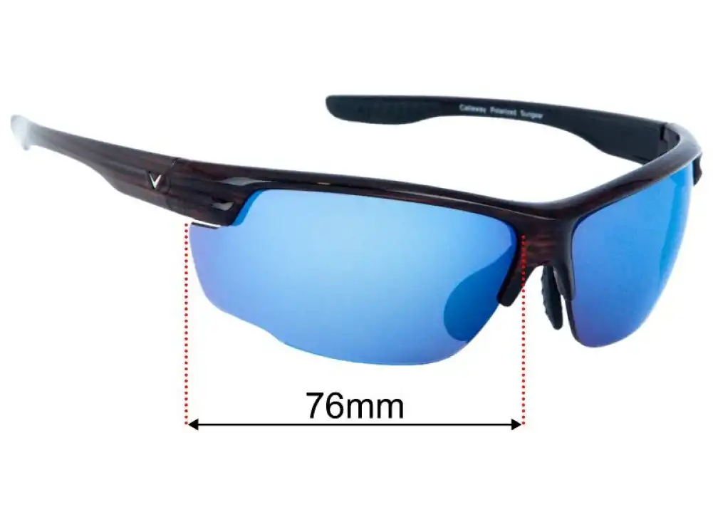 Sunglass Fix Replacement Lenses for Callaway Golf Eyewear C80029 - 76mm Wide Sunglass Fix Replacement Lenses for Callaway Golf Eyewear C80029 - 76mm Wide