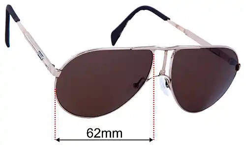 Sunglass Fix Replacement Lenses for Carrera 5306 - 62mm Wide Carrera 5306 Replacement Lenses 62mm wide
