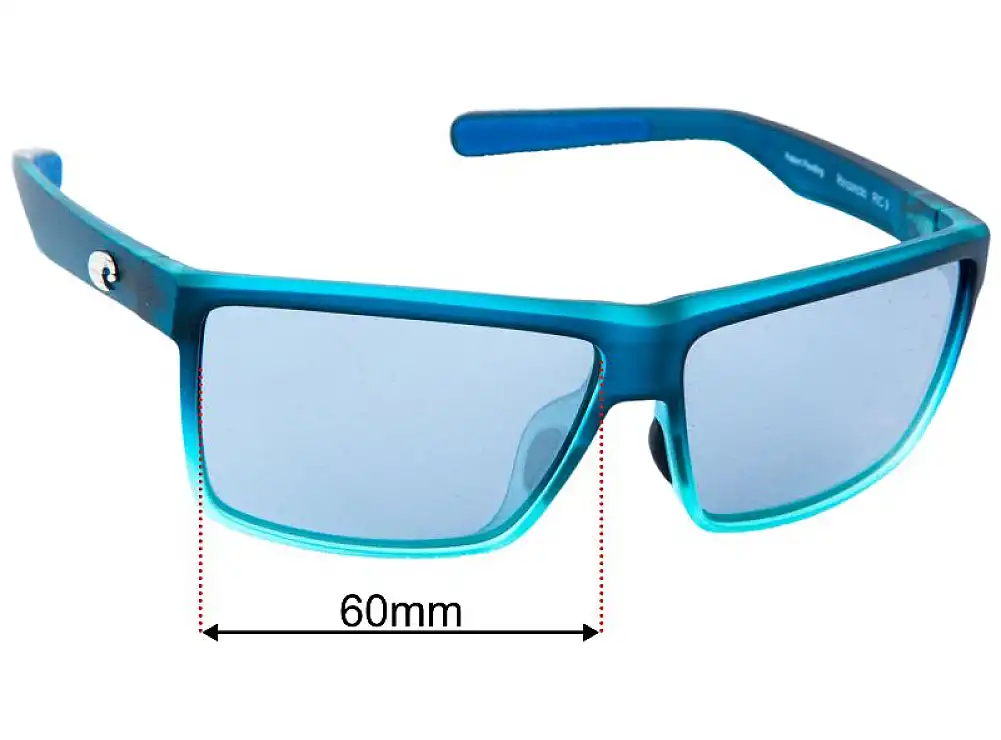 Sunglass Fix Replacement Lenses for Costa Del Mar Rinconcito - 60mm Wide Sunglass Fix Replacement Lenses for Costa Del Mar Rinconcito - 60mm Wide