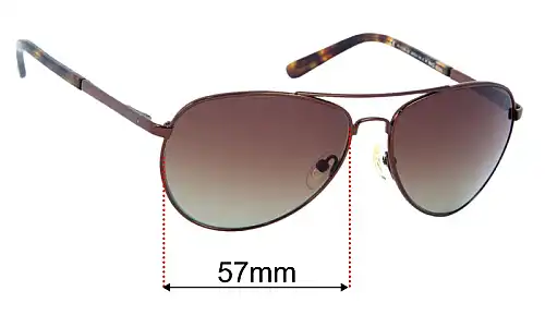 Sunglass Fix Replacement Lenses for PolarOne P1-1131B - 57mm Wide PolarOne P1-1131B Replacement Lenses 57mm wide