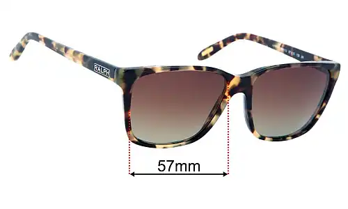 Sunglass Fix Replacement Lenses for Ralph Lauren RA 5141 - 57mm Wide Ralph Lauren RA 5141 Replacement Lenses 57mm wide