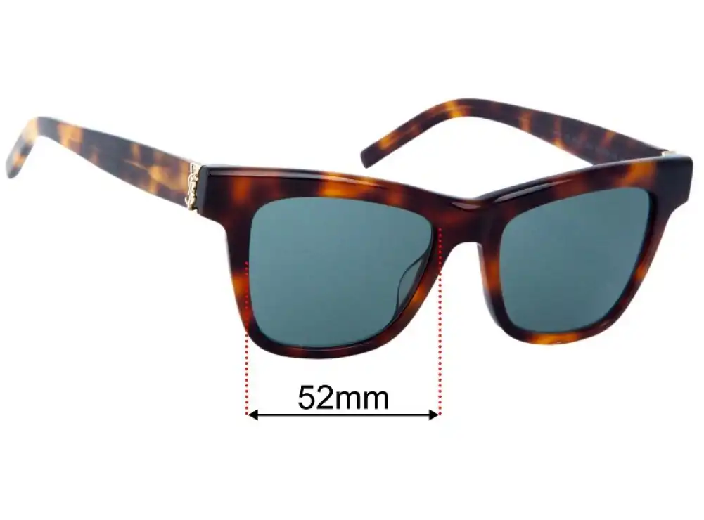 Sunglass Fix Replacement Lenses for Saint Laurent SL M106 - 52mm Wide Sunglass Fix Replacement Lenses for Saint Laurent SL M106 - 52mm Wide