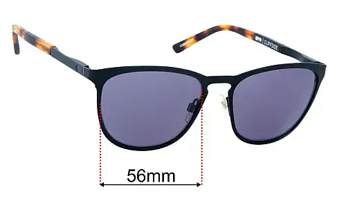 Sunglass Fix Replacement Lenses for Spy Optic Cliffside - 56mm Wide Spy Optic Cliffside Replacement Lenses 56mm wide