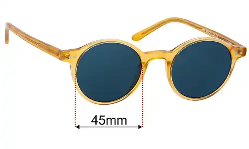 Sunglass Fix Replacement Lenses for Yesglasses Jardi - 45mm Wide Yesglasses Jardi Replacement Lenses 45mm wide