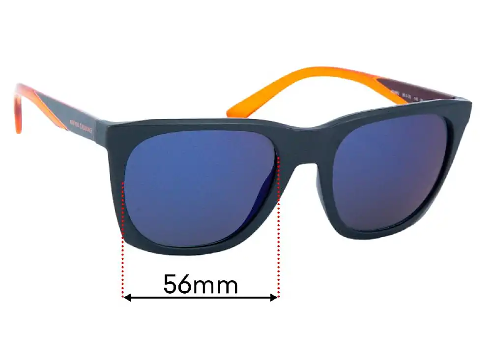 Sunglass Fix Replacement Lenses for Armani Exchange AX 2846/Q - 56mm Wide Sunglass Fix Replacement Lenses for Armani Exchange AX 2846/Q - 56mm Wide