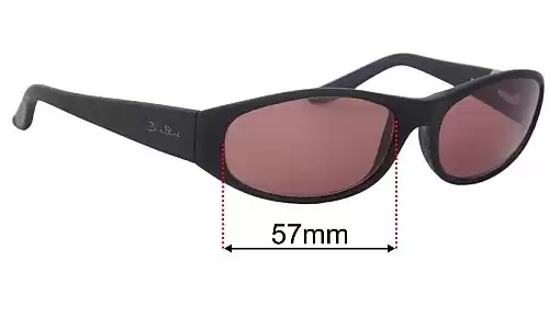 Sunglass Fix Replacement Lenses for Blue Steel BP4070 - 57mm Wide Blue Steel BP4070 Replacement Lenses 57mm wide