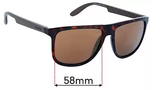 Sunglass Fix Replacement Lenses for Carrera 5003 - 58mm Wide Carrera 5003 Replacement Lenses 58mm wide