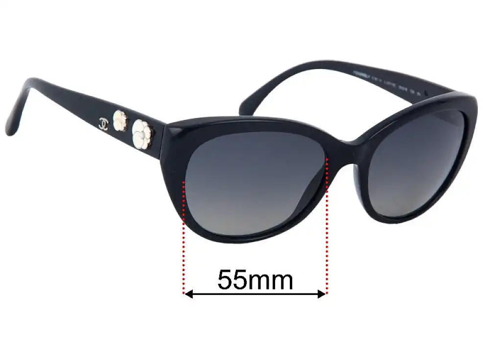 Sunglass Fix Replacement Lenses for Chanel 5187-H - 55mm Wide Sunglass Fix Replacement Lenses for Chanel 5187-H - 55mm Wide