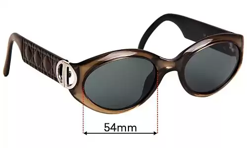 Sunglass Fix Replacement Lenses for Christian Dior Pandiora - 54mm Wide Christian Dior Pandiora Replacement Lenses 54mm wide